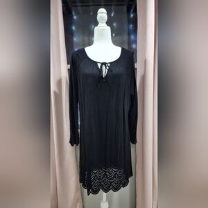 Black Swimsuit Cover-up XL